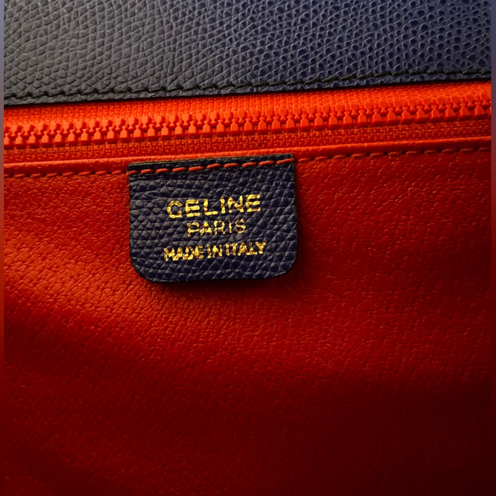 Rare Vintage CELINE Clasp Leather 
Handbag & Wallet - Picture 14 of 17